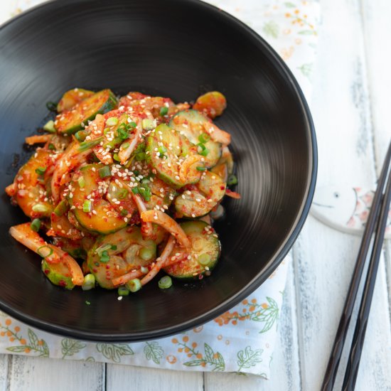 Spicy Korean Cucumber Salad