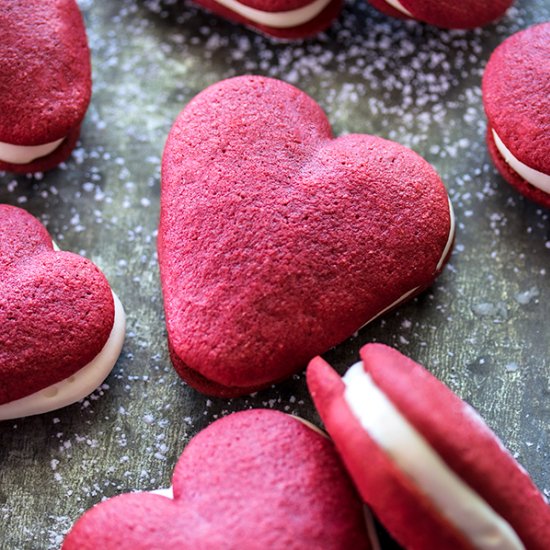 Red Velvet Whoopie Pies