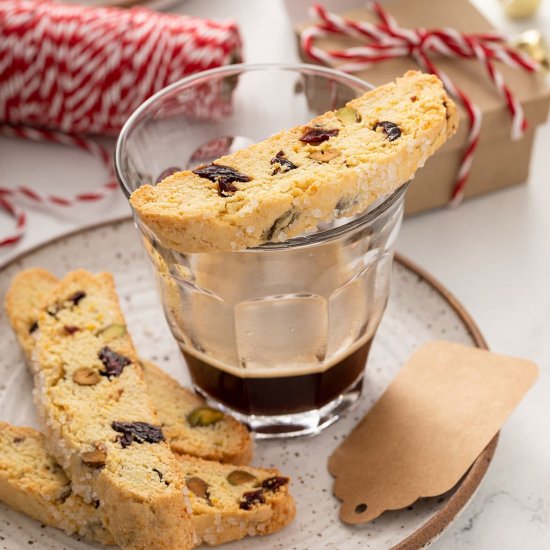 Cranberry Orange Biscotti