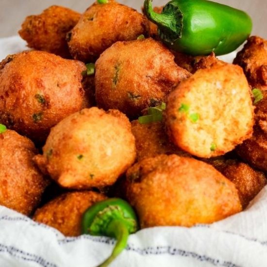 Jalapeno Cheddar Hush Puppies