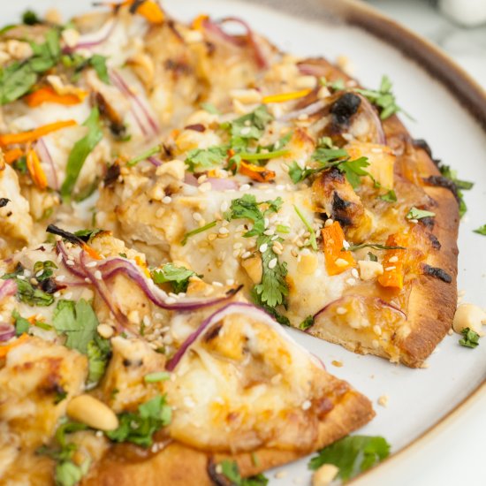 Thai Peanut Chicken Flatbread