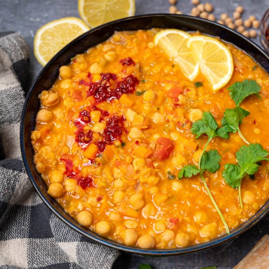 Spiced Moroccan Chickpea and Lentil