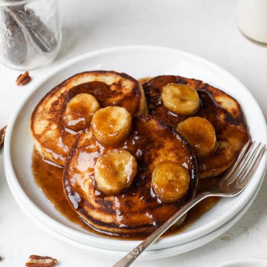 Bananas Foster Pancakes