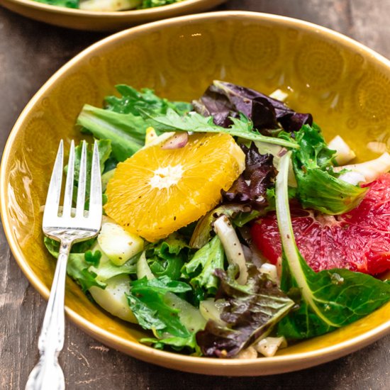 EASY Fennel Orange Salad