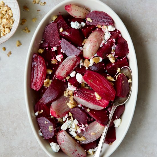 Roasted Beets with Red Wine Glaze