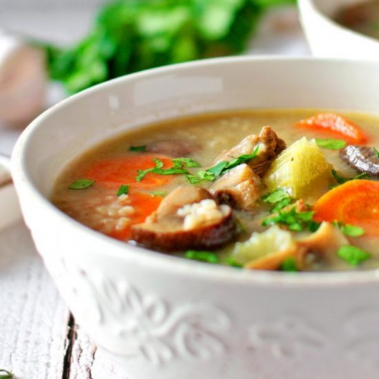 Vegetable Beef Barley Soup