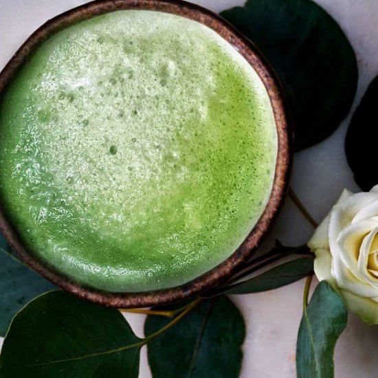 Matcha Rose Latte