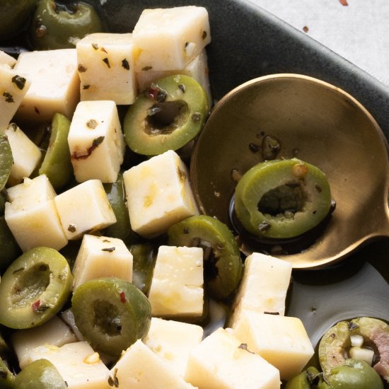 Marinated Olives and Cheese