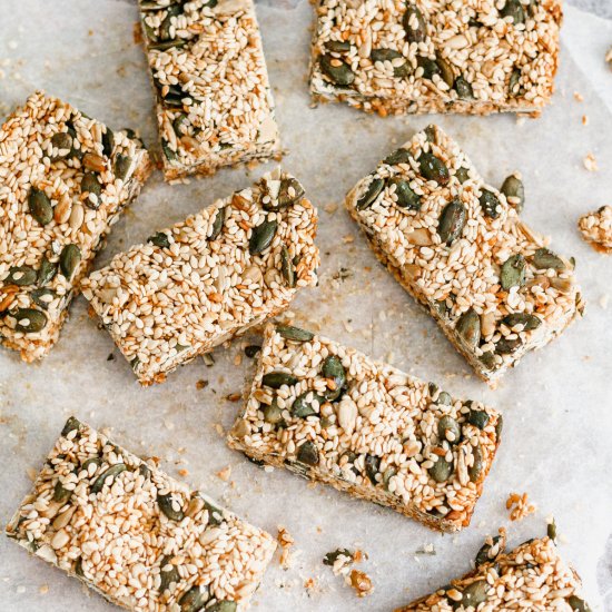 Easy honey and seed bars