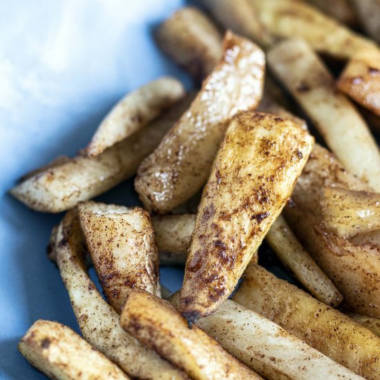 Parsnip and turnip chips