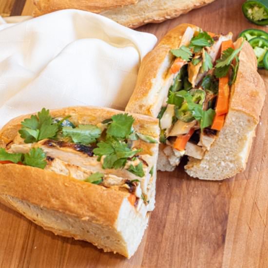 Grilled Chicken Banh Mi