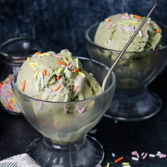 No-Churn Matcha Ice Cream