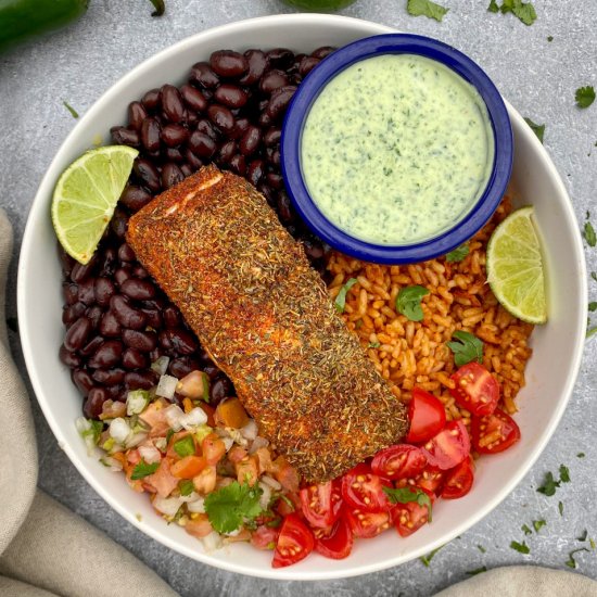 Blackened Salmon Bowl