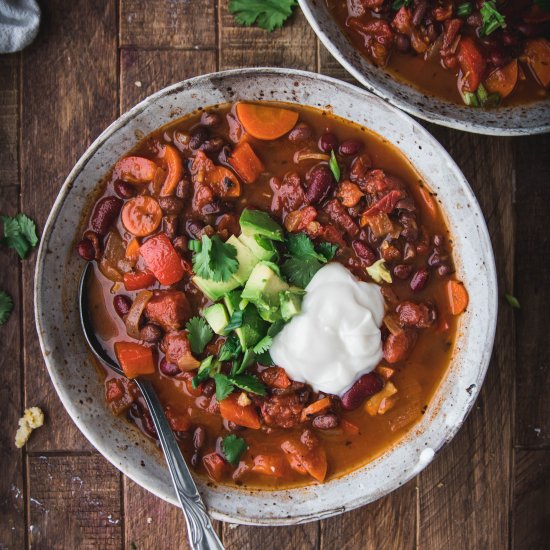 Easy Vegan Pantry Chili