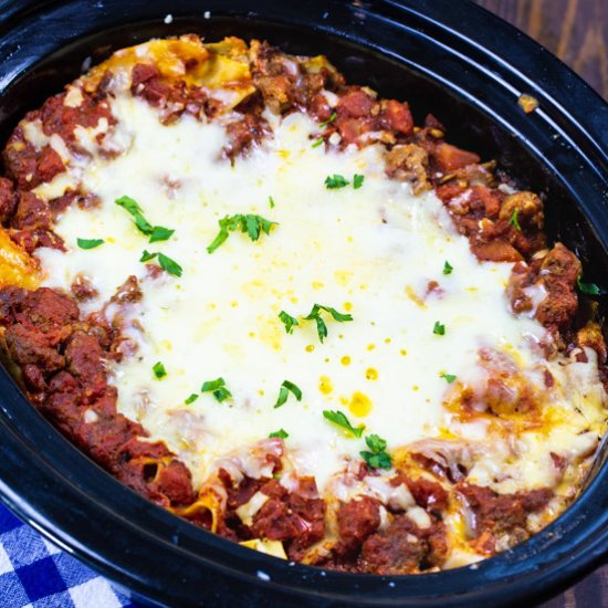 Slow Cooker Sausage Lasagna