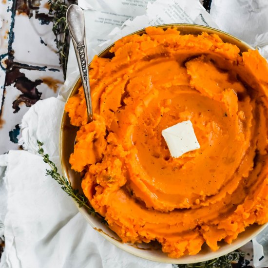 Savory Mashed Sweet Potatoes