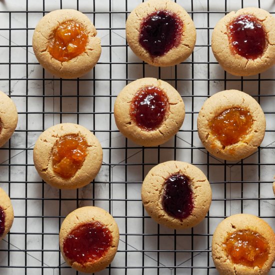 Gluten-Free Thumbprint Cookies