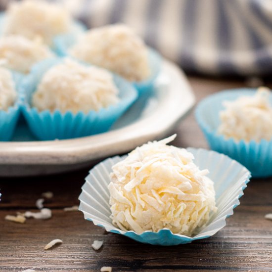 Coconut Snowball Truffles