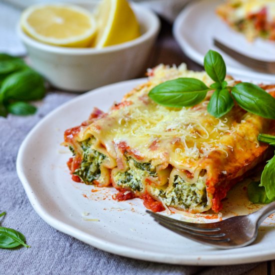 Spinach and Ricotta Cannelloni