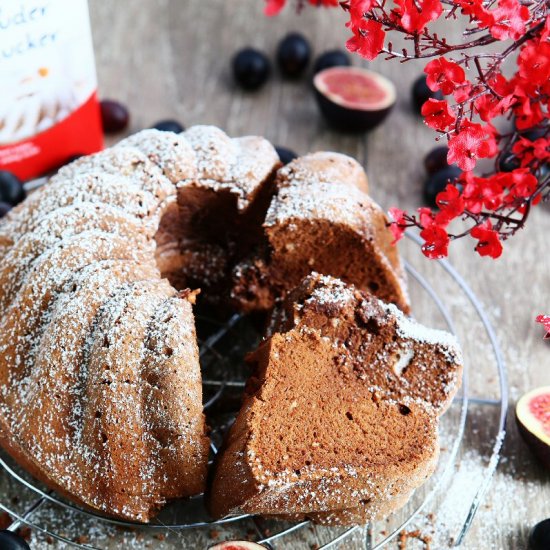 Egg White Chocolate Bundt Cake