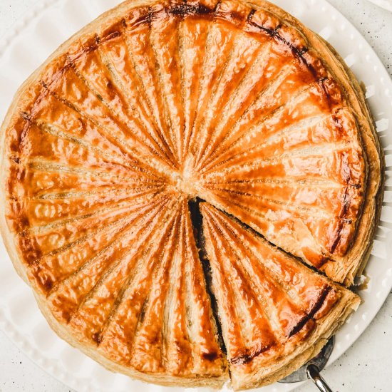 Chocolate pear galette des rois