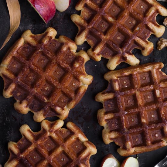 Apple Cinnamon Buckwheat Waffles