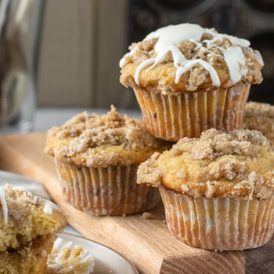 Cardamom Spiced Coffee Cake Muffins