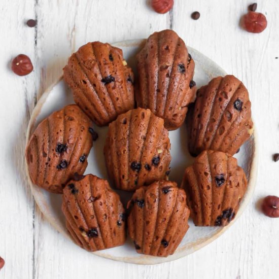 Vegan Coffee Hazelnut Madeleines