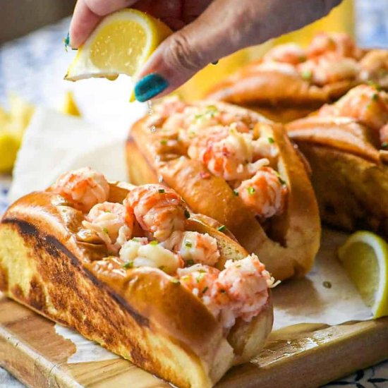 Warm Langostino Rolls