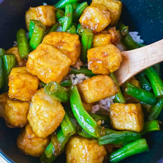 Tofu and Green Bean Stir Fry