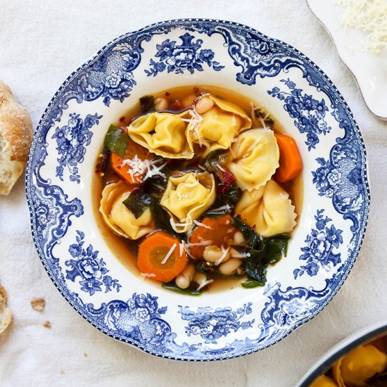 Tortellini and White Bean Soup