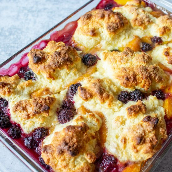 Blackberry Peach Cobbler