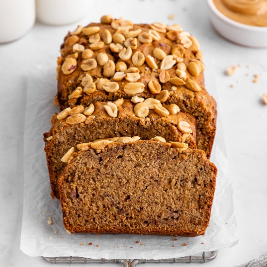 Vegan Peanut Butter Banana Bread