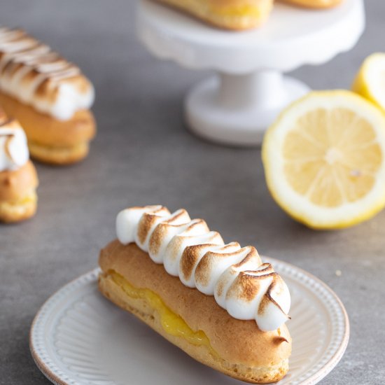 Lemon Meringue Eclairs