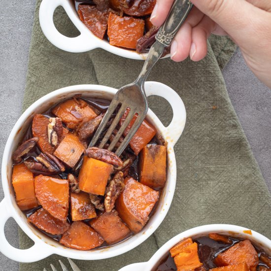 Praline sweet potatoes