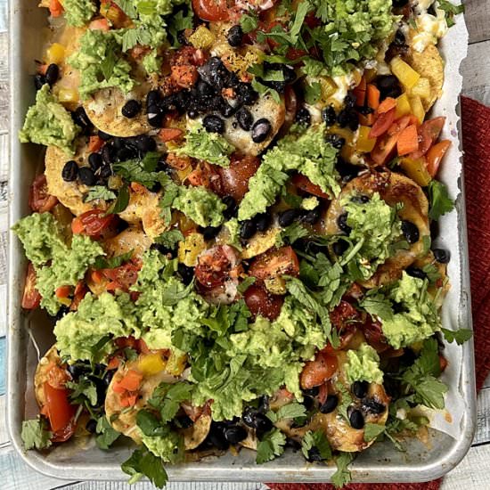 Masala Blackbean Nachos