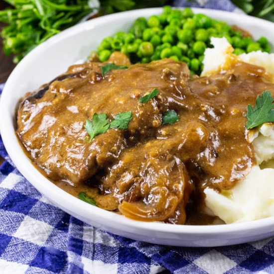 Crock Pot Cubed Steak and Gravy