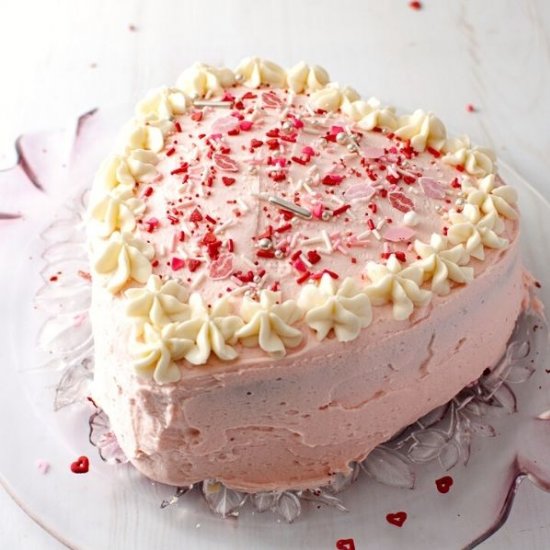 Easy Heart Shaped Red Velvet Cake