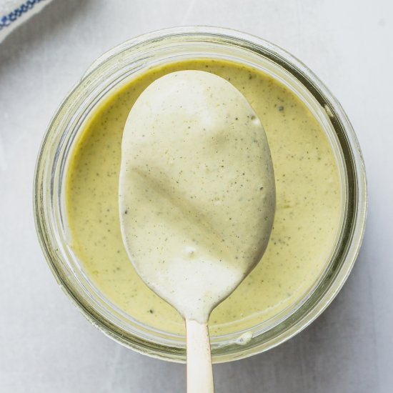 Creamy Avocado Hemp Caesar Dressing