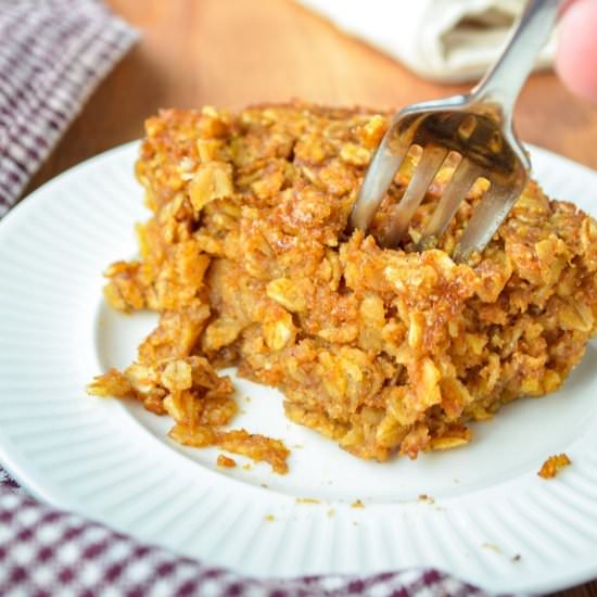 Pumpkin Crisp Baked Oatmeal