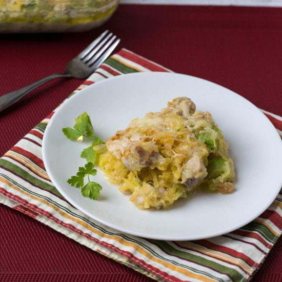 Chicken Spaghetti Squash Casserole