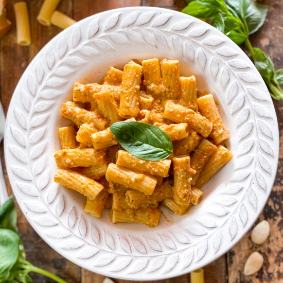 Rigatoni with Sicilian Pesto