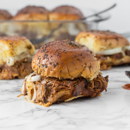 Apple Butter BBQ Pork Sliders