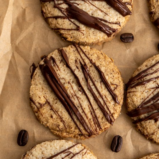 Espresso Shortbread Cookies