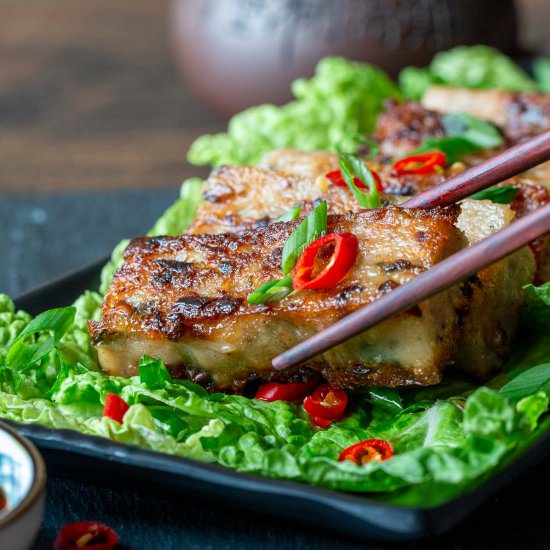 Vegan Chinese Radish Cake