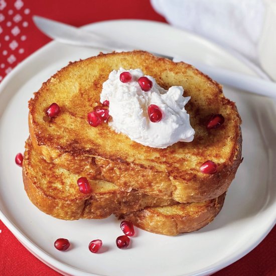 Vegan Eggnog French Toast