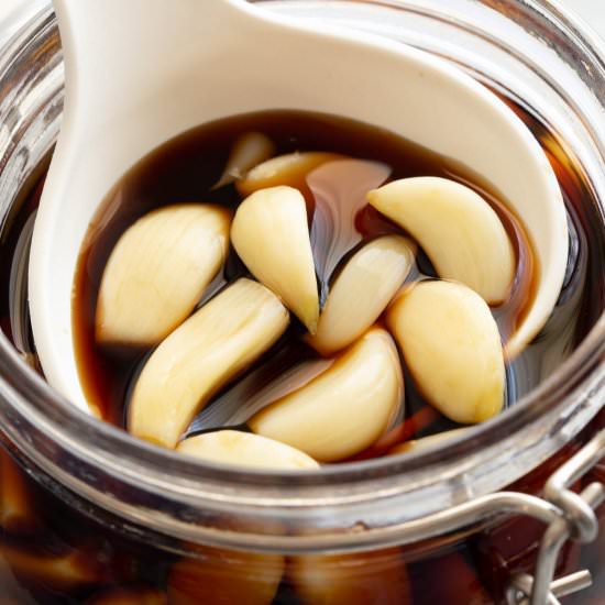 Small Batch Korean Pickled Garlic