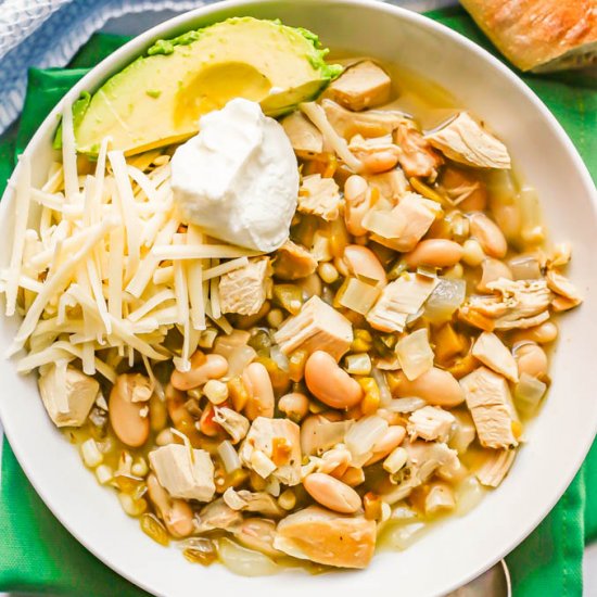 White chicken chili