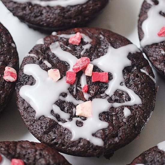 Peppermint brownie bites