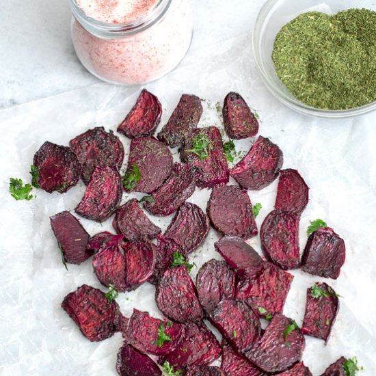 Keto Air Fryer Beet Chips